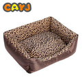 Water-Resistant Oxford Cloth Pet Nest – Rectangular Animal Pattern Cotton Dog Bed