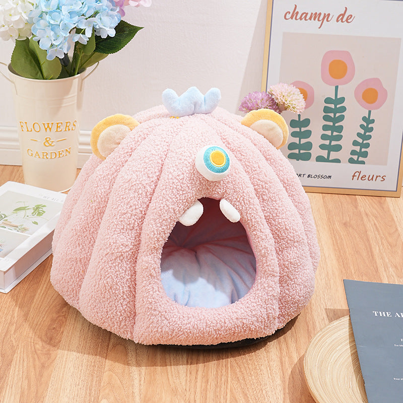 Anti-Anxiety Hide and Seek Cats And Dogs Bed Nest– All-Season Interactive Play Nest