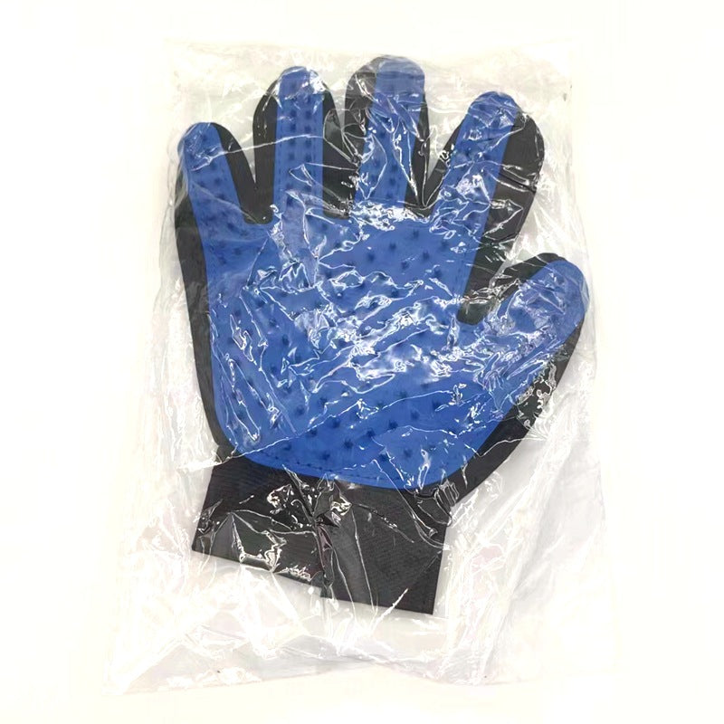 Silicone Magic Pet Hair Removal Glove – Calming Static Massage Fur Grooming Mitt