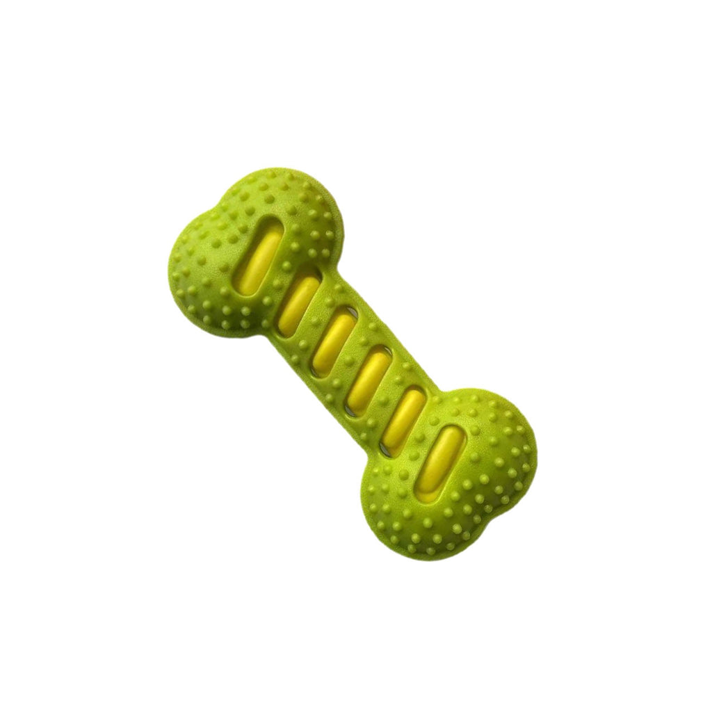 Heavy-Duty Squeaky Bone Dog Toy – Indestructible Rubber Dental Health Boredom Relief