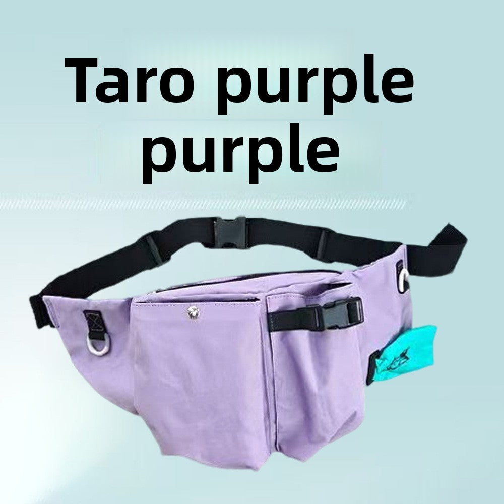 Portable Waist-Hung Canvas Dog Feeding Bag – Ultra-Lightweight Outdoor Training Snack Pouch
