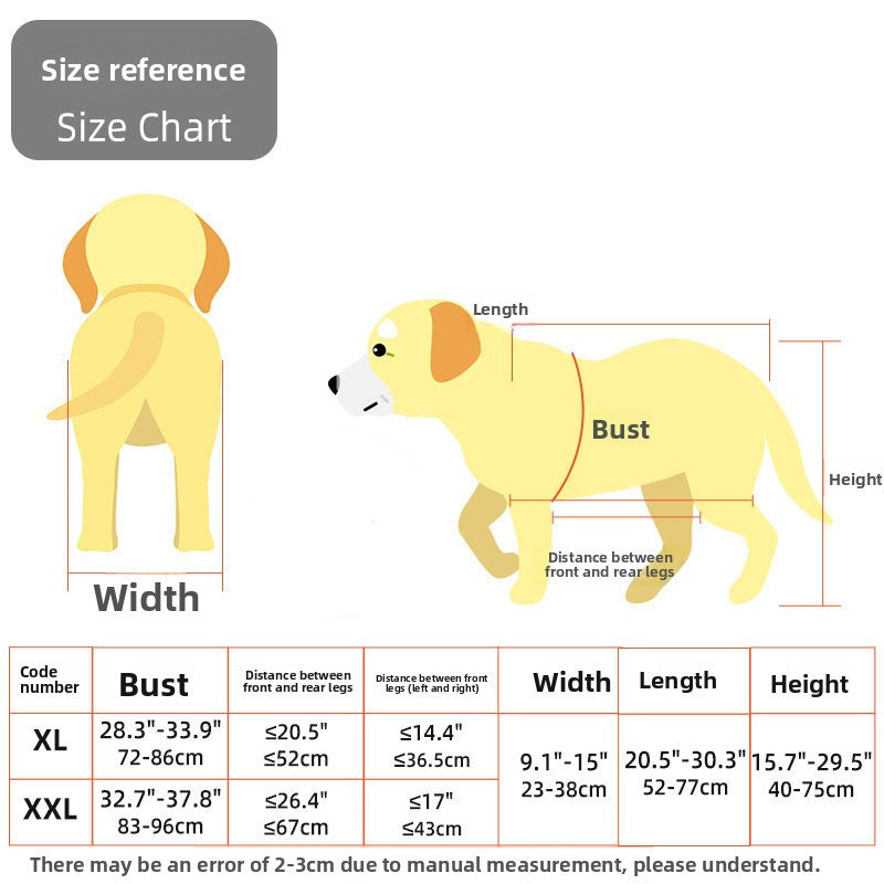Adjustable Multi-Wheel Pet Dog Wheelchair – Foldable Hind Limb Mobility Rehabilitation Cart