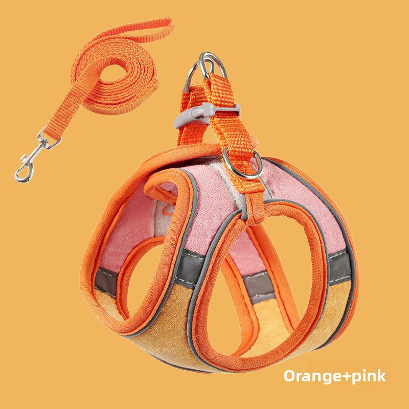 No-Choke Escape-Proof Cat Vest Harness – Adjustable Soft Cloth Walking Leash Set