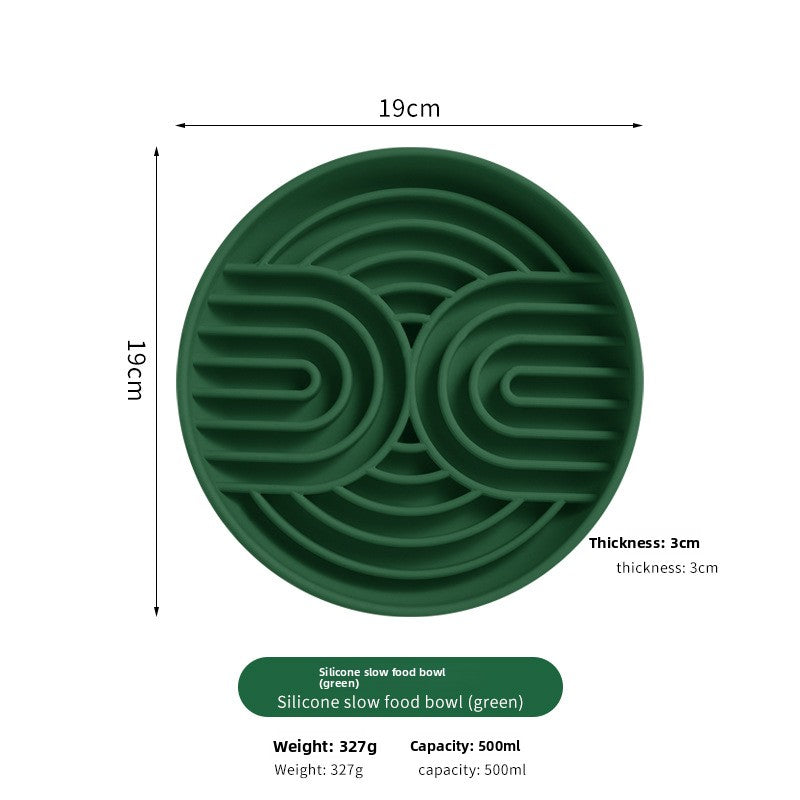 Anti-Choke Silicone Slow Feeder Bowl – Calming Suction-Base Licking Mat Meal Station