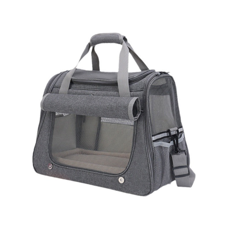 Foldable Breathable Pet Carrier Bag – Versatile Multi-Way Shoulder Strap Travel Backpack