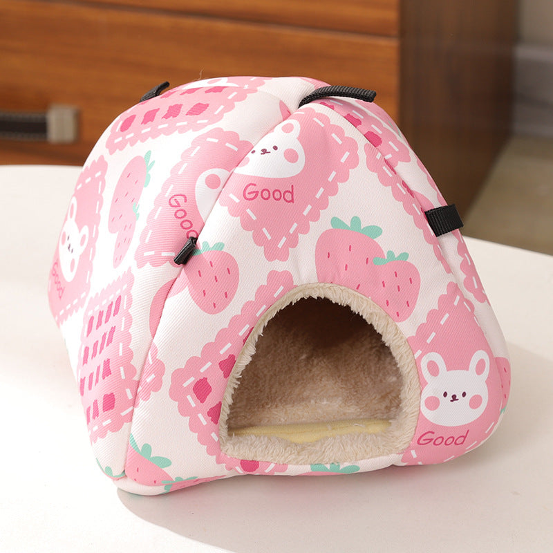 Breathable Ventilated Golden Hamster Den – Waterproof All-Season Small Pet Hideout
