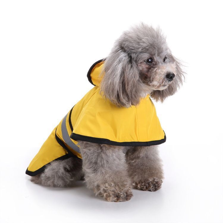 Full-Body Waterproof Dog Raincoat – High-Visibility Reflective Breathable Storm Hoodie