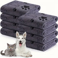High-Density Microfiber Pet Bath Towel – Rapid-Dry Antibacterial Absorbent Grooming Blanket