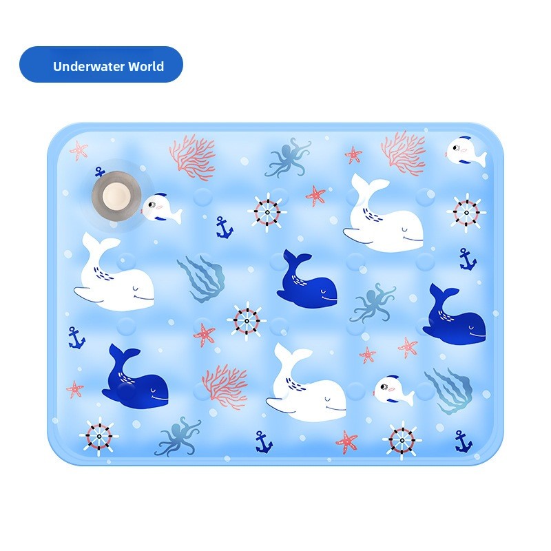 Cartoon Ice Gel Pet Cooling Mat – Scratch-Resistant Summer Weather Heat Dissipation Cushion