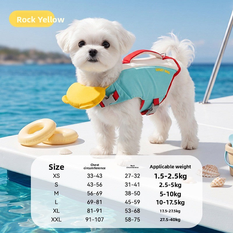 Super Buoyancy Dog Swimming Vest – Adjustable Temperature Regulating Water Flotation Jacket