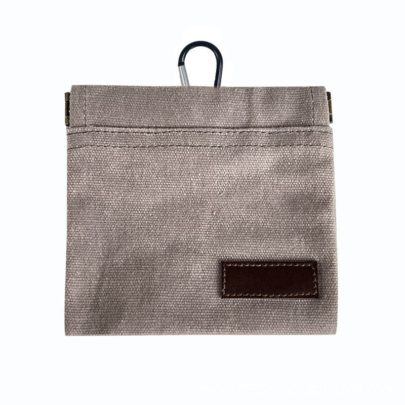Portable Waist-Hung Canvas Dog Feeding Bag – Ultra-Lightweight Outdoor Training Snack Pouch