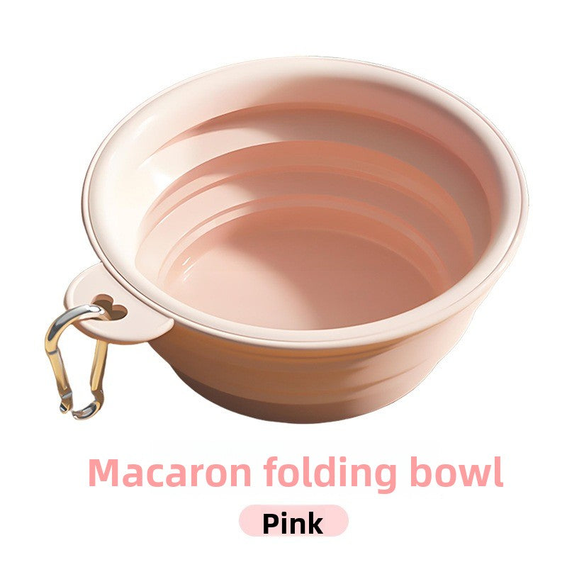 Portable Foldable TPE Pet Bowl – Lightweight Compact Outdoor Travel Food Water Dish