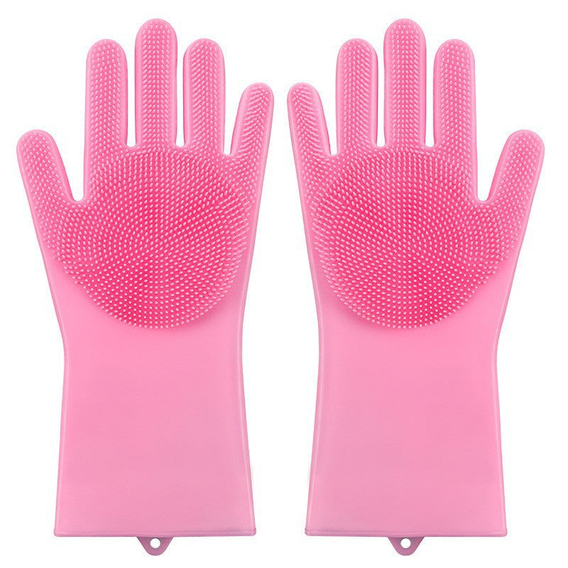 Anti-Bite Silicone Pet Bathing Gloves – Soothing Massage Deshedding Fur Cleaning Mitts