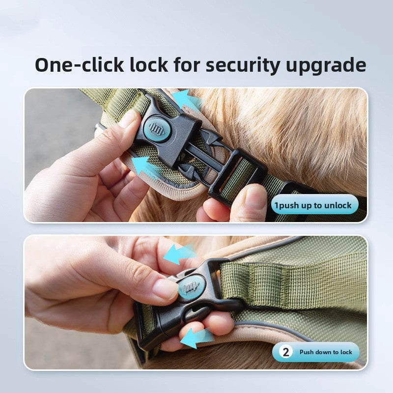 No-Pull Step-In Dog Harness Vest – Explosion-Proof Reflective Everyday Safety Walking Set