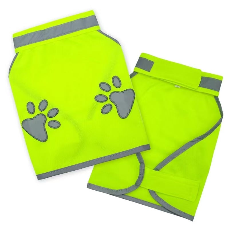 High-Visibility Reflective Dog Safety Vest – Breathable Bright Flashing Slip-On Wrap
