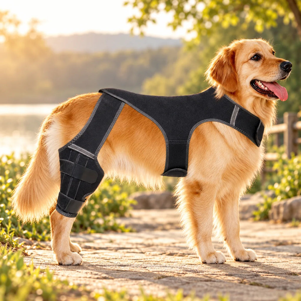 Adjustable Dog Hind Leg Joint Support Vest – Anti-Slip Breathable Mobility Protector