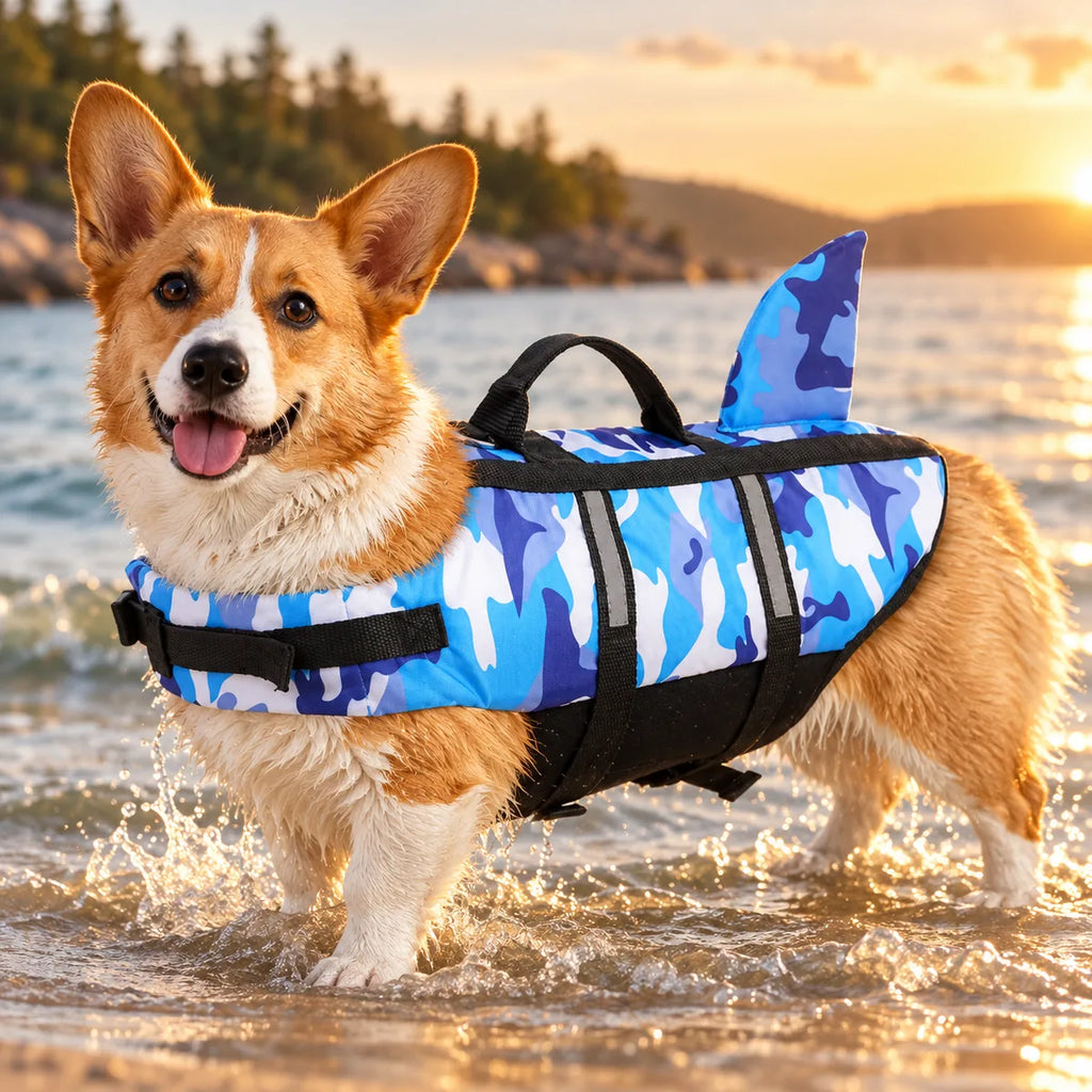 High-Buoyancy Anti-Tear Dog Swim Vest – Easy Wear Safety Jacket With Rescue Handle