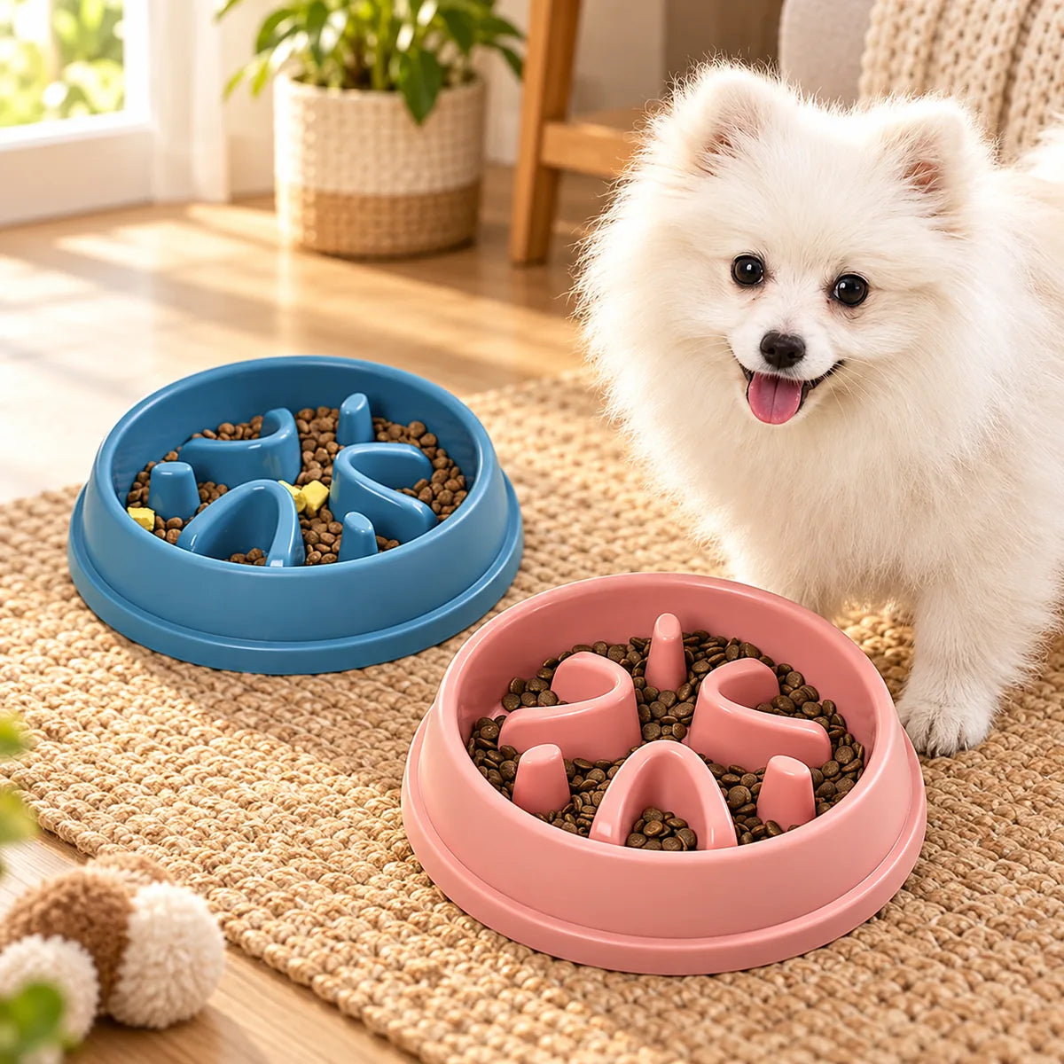 Anti-Choke Dog Slow Feeder Bowl – No-Slip Digestive Health Interactive Meal Station