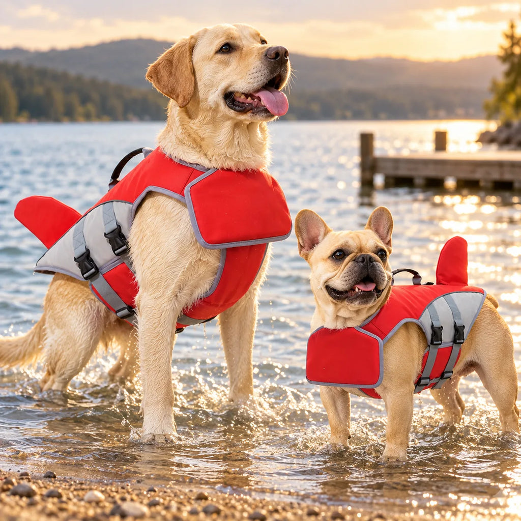 High-Buoyancy Safety Dog Swimming Vest – High-Visibility Quick-Dry Water Protection Coat