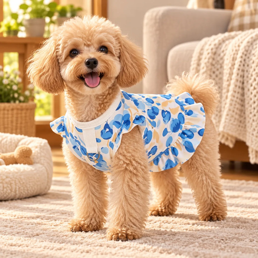 Anti-Chafe Soft Fleece Dog Vest – Leash Buckle Winter Warm Indoor Outdoor Coat