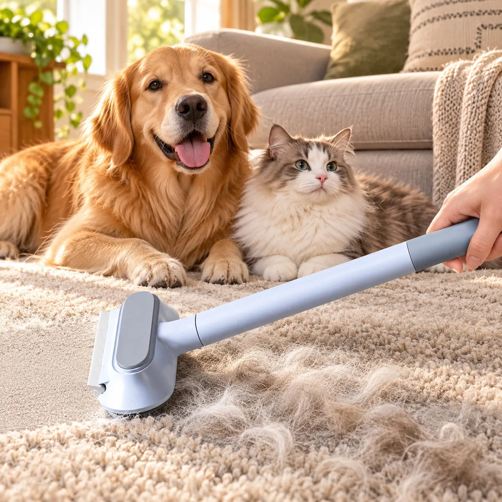 Reusable Pet Hair Remover Roller – Self-Cleaning Sofa Bed Carpet Fur Adsorption Brush