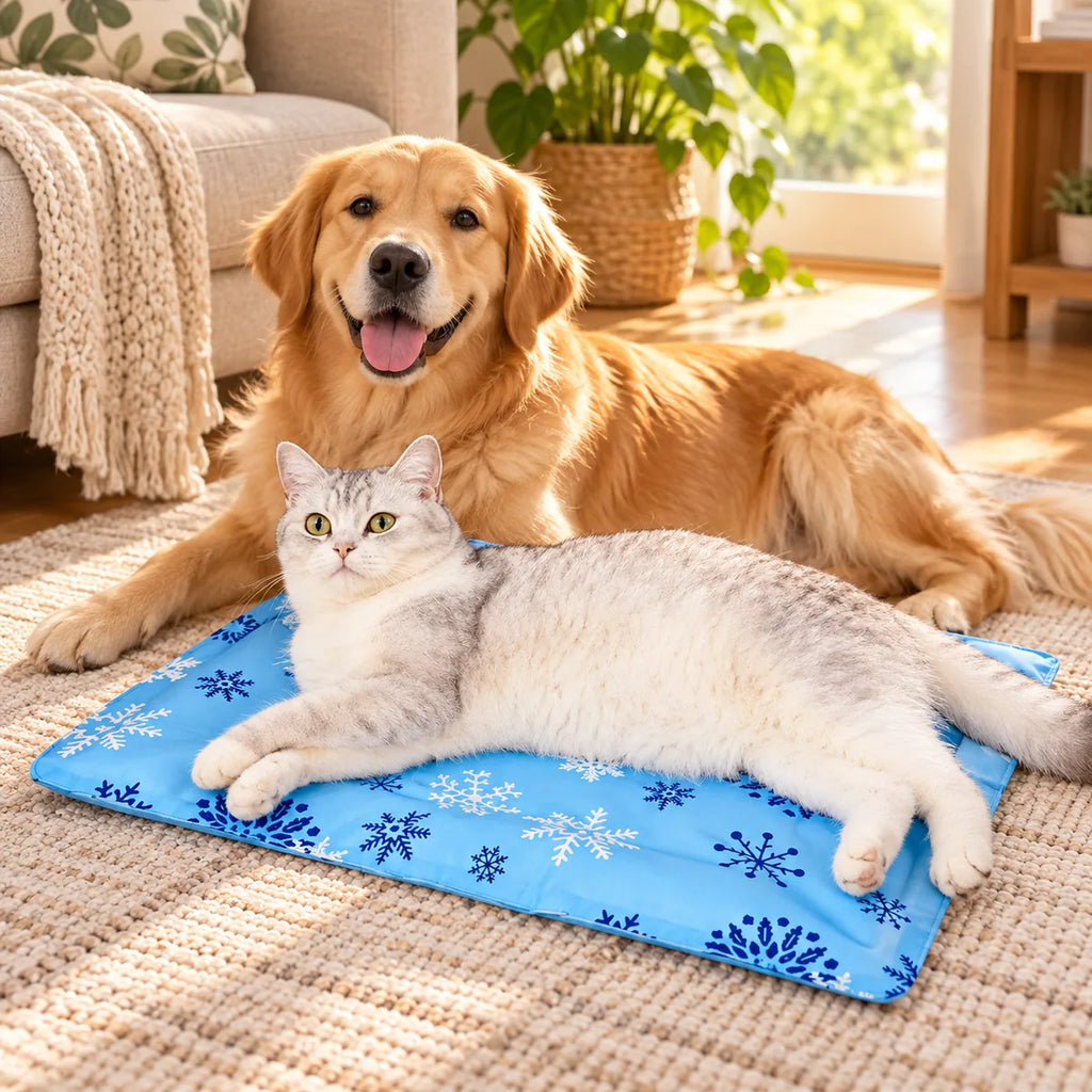Ice Gel Pet Cooling Mat – Waterproof Non-Slip Summer Heat Dissipation Pad
