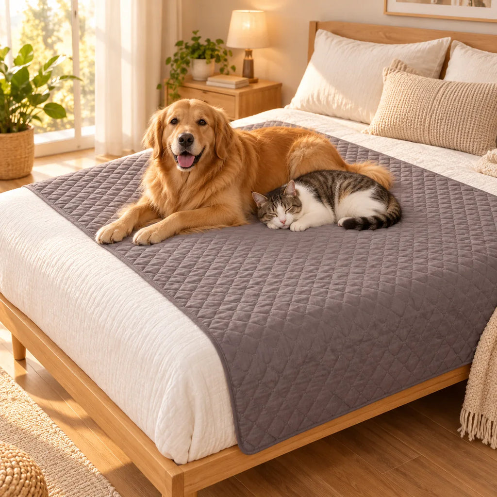 Waterproof Scratch-Resistant Pet Sleeping Mat – All-Season Washable Multi-Surface Bed Cushion