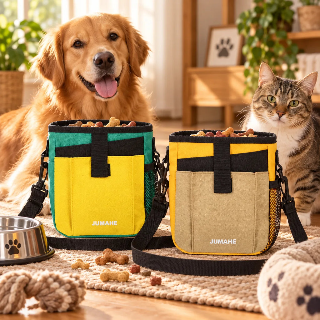 Portable Large-Capacity Pet Feeding Bag – Rugged Outdoor Training Waist Snack Pouch