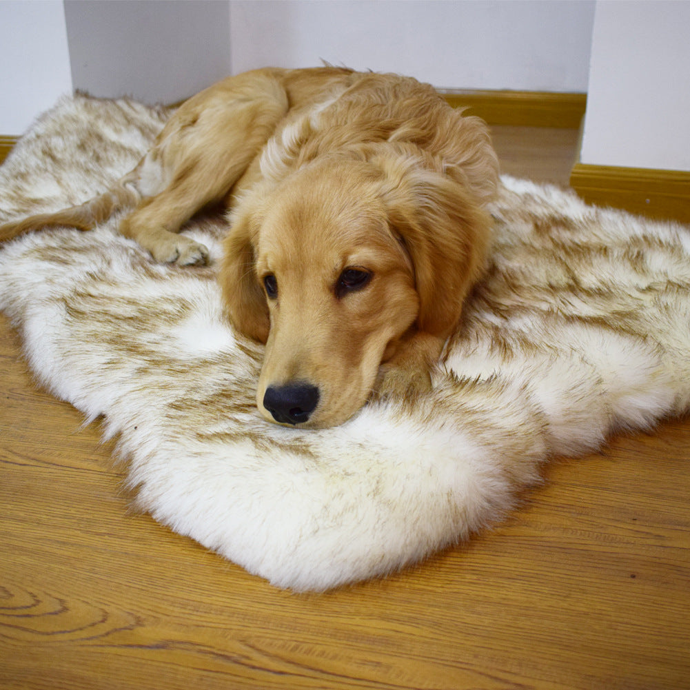 Comfortable Faux Fur Dog Mat – Plush Water-Resistant Removable Cushion Sofa Bed Wrap