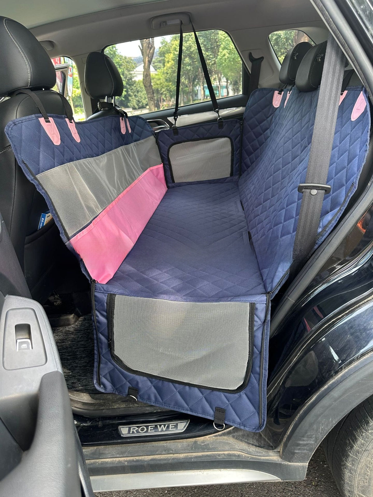 Waterproof Mesh Window Pet Car Seat Mat – Heavy-Duty Anti-Slip Travel Hammock Protector