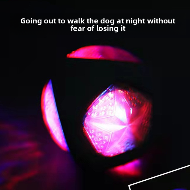 Glow-in-the-Dark Chew-Resistant Rubber Pet Training Ball – High-Elasticity Interactive Night Safety Toy