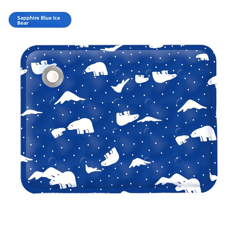Cartoon Ice Gel Pet Cooling Mat – Scratch-Resistant Summer Weather Heat Dissipation Cushion