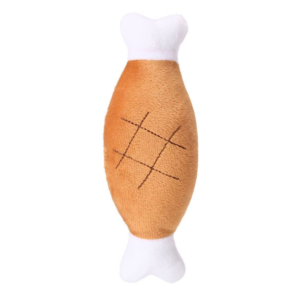 Plush Squeaky Bite-Resistant Dog Toy – Puppy Molar Teeth Grinding Boredom Relief