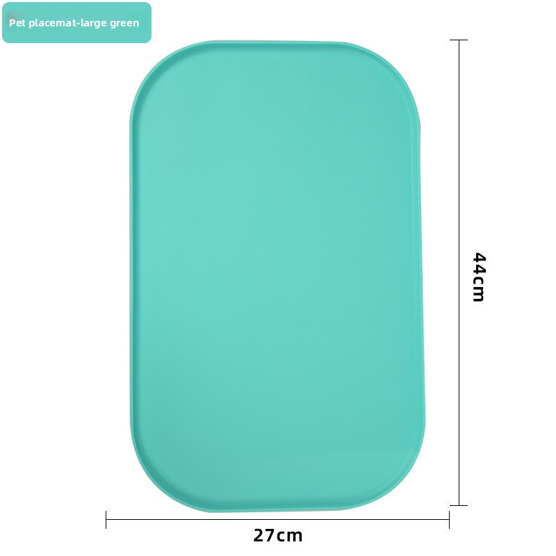 Foldable Spill-Proof Silicone Pet Feeding Mat – Non-Slip Waterproof Travel Food Placemat