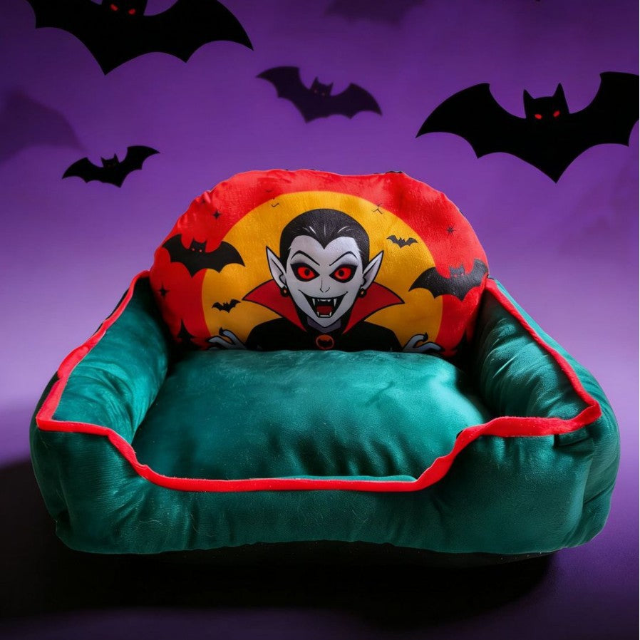 Halloween Spooky Cartoon Pet Sofa Bed – Soft Winter Warm Festive Atmosphere Cushion