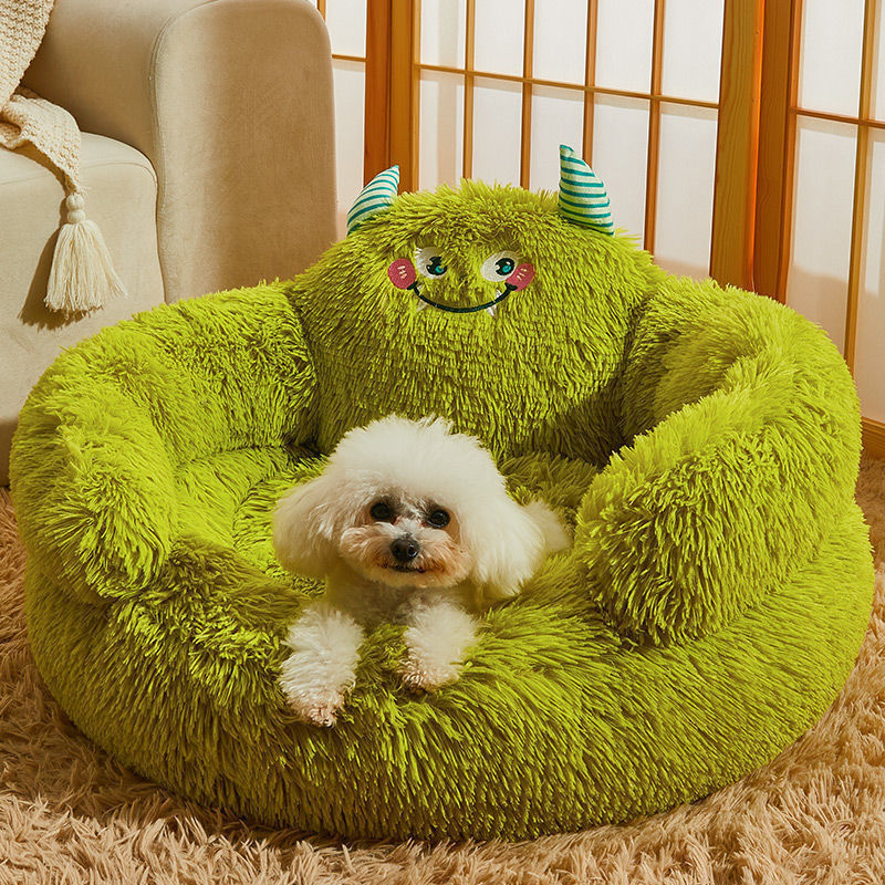 Elevated Thickened Four-Seasons Pet Nest – Washable Multi-Cat Lounge Bed
