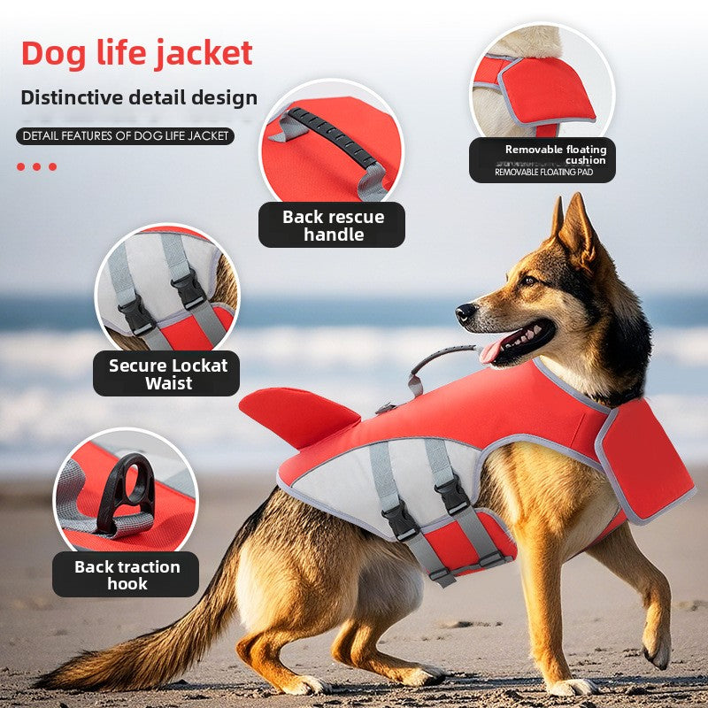 High-Buoyancy Safety Dog Swimming Vest – High-Visibility Quick-Dry Water Protection Coat