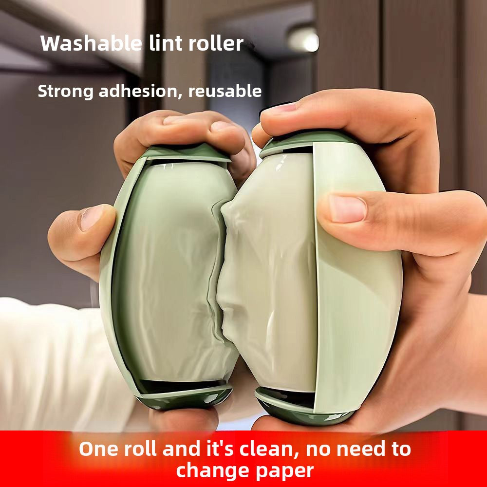 Reusable Washable Silicone Lint Roller – Eco-Friendly Multi-Surface Fabric Pet Hair Remover