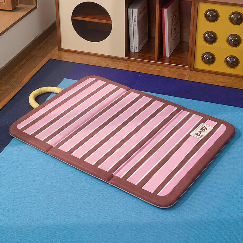 Waterproof All-Season Pet Cooling Mat – Double-Sided Anti-Anxiety Deep Sleep Cushion