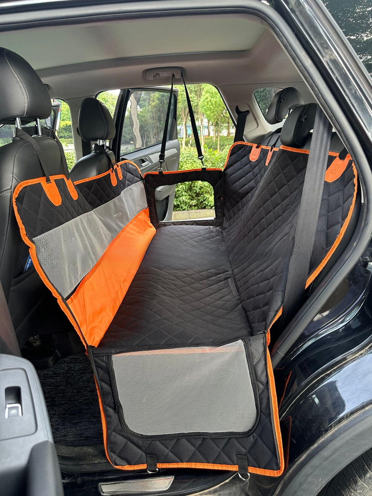 Waterproof Mesh Window Pet Car Seat Mat – Heavy-Duty Anti-Slip Travel Hammock Protector