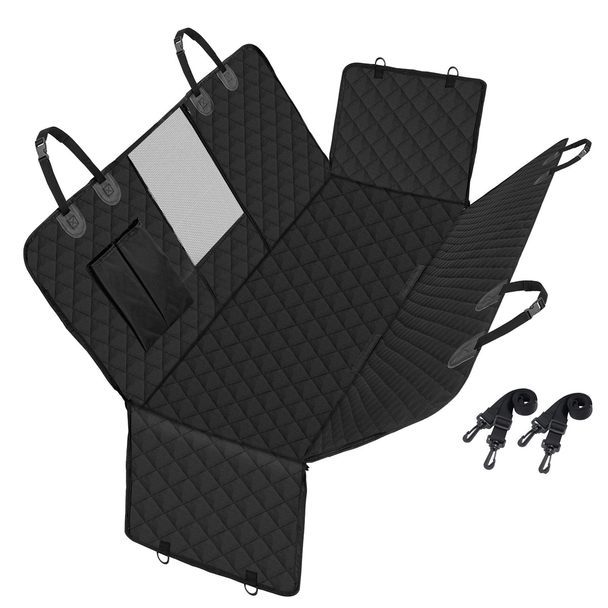 Waterproof Mesh Window Pet Car Seat Mat – Heavy-Duty Anti-Slip Travel Hammock Protector