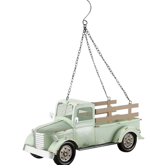 Vintage Truck Garden Bird Feeder – Weather-Resistant Resin Nostalgic Outdoor Sculpture