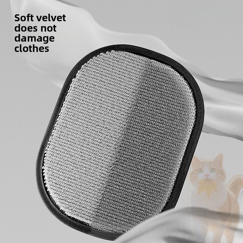 Static-Charging Pet Hair Removal Glove – Soft Magic Deshedding Fur Grooming Mitt
