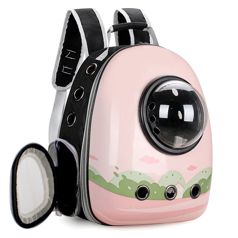 12-Hole Breathable Pet Carrier Backpack – Large-Capacity Heavy-Duty Multi-Ventilation Travel Capsule