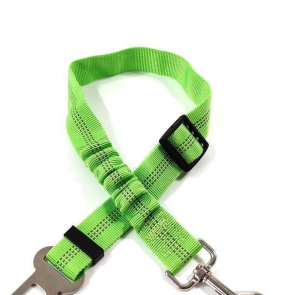 Reflective Elastic Dog Car Seat Belt – Heavy-Duty Adjustable Nylon Safety Travel Lead