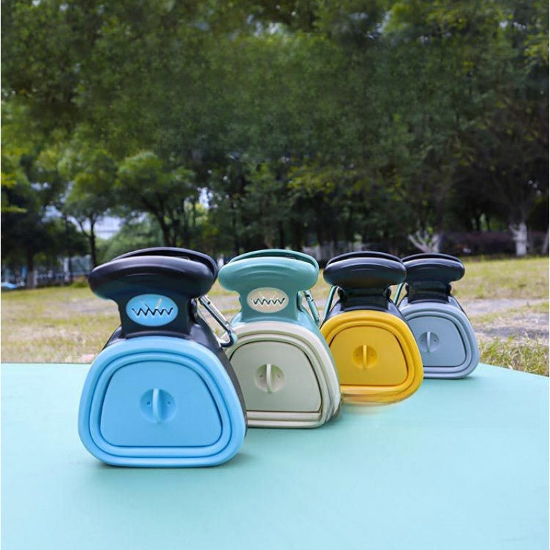 Portable Folding Pet Poop Scooper – Sanitary Waste Bag Dispenser Everyday Care Kit
