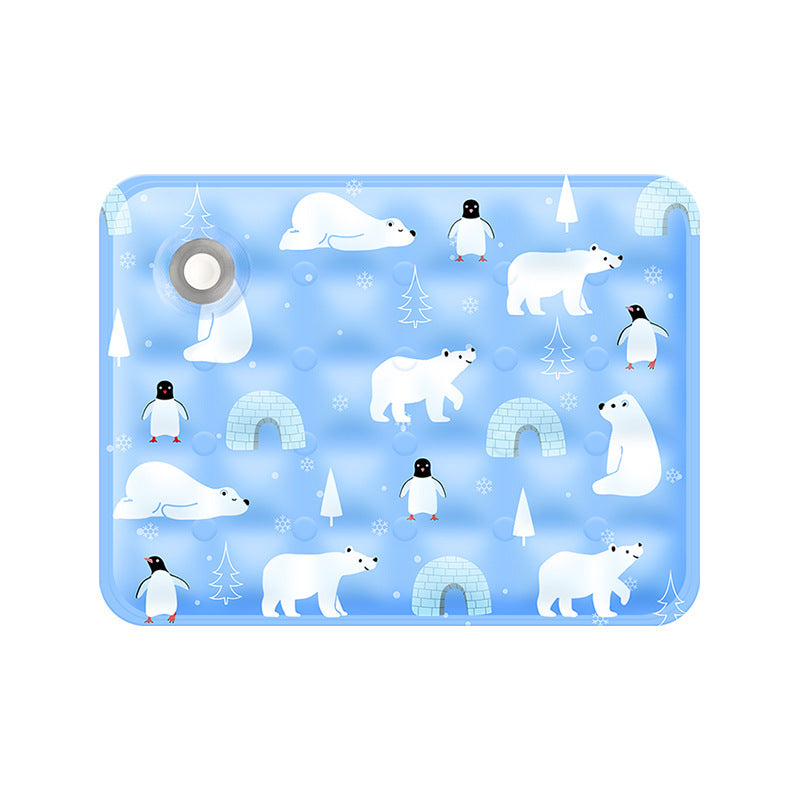 Cartoon Ice Gel Pet Cooling Mat – Scratch-Resistant Summer Weather Heat Dissipation Cushion
