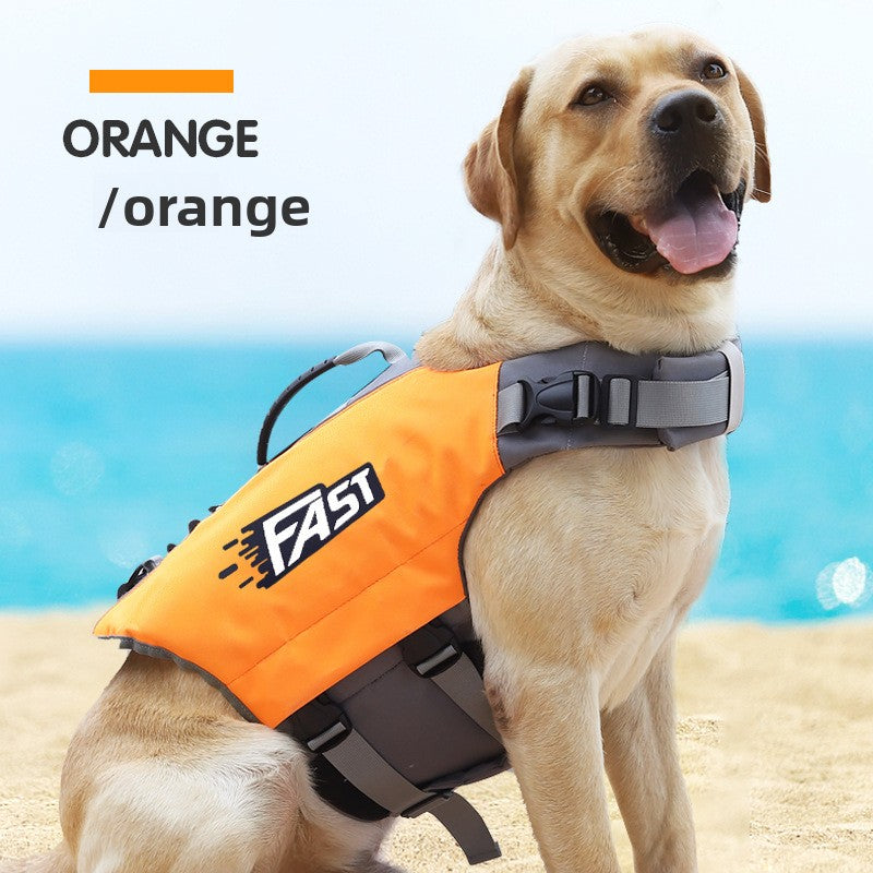 High-Buoyancy Lightweight Dog Swimming Vest – Secure Velcro Reflective Water Safety Coat