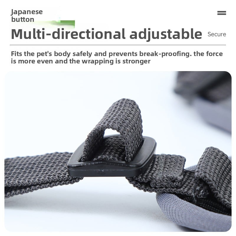 No-Choke Escape-Proof Cat Harness Vest – Breathable Reflective Walking Traction Set