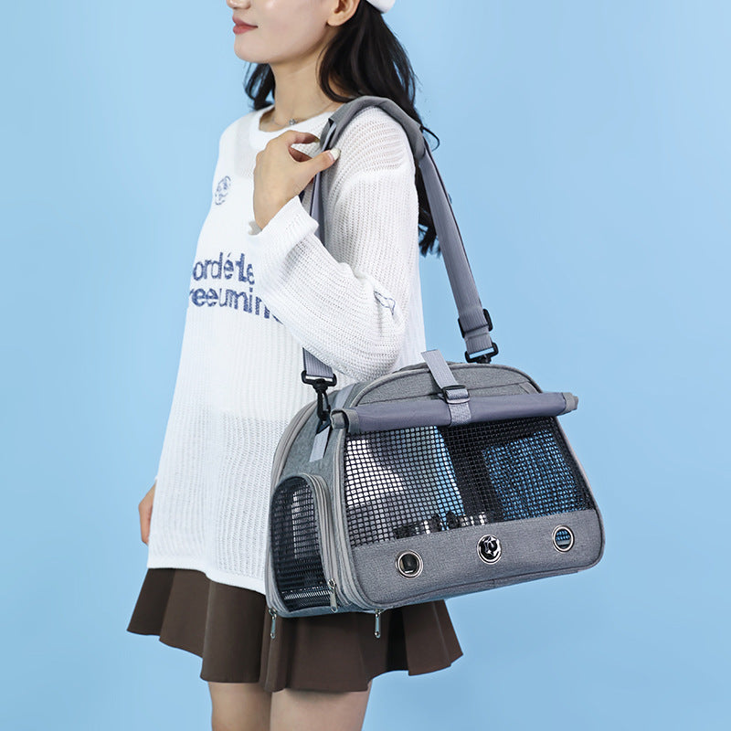 Portable Bird Carrier Shoulder Bag – Breathable Mesh Adjustable Travel Parrot Tote